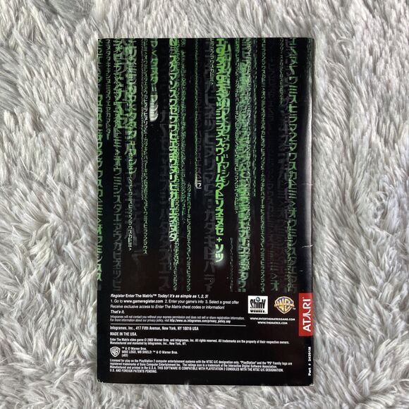 Enter the Matrix (Sony PlayStation 2, 2003) PS2 Black Label Complete - Picture 6 of 12